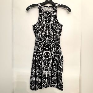 H&M Black and White Mini Dress Size S